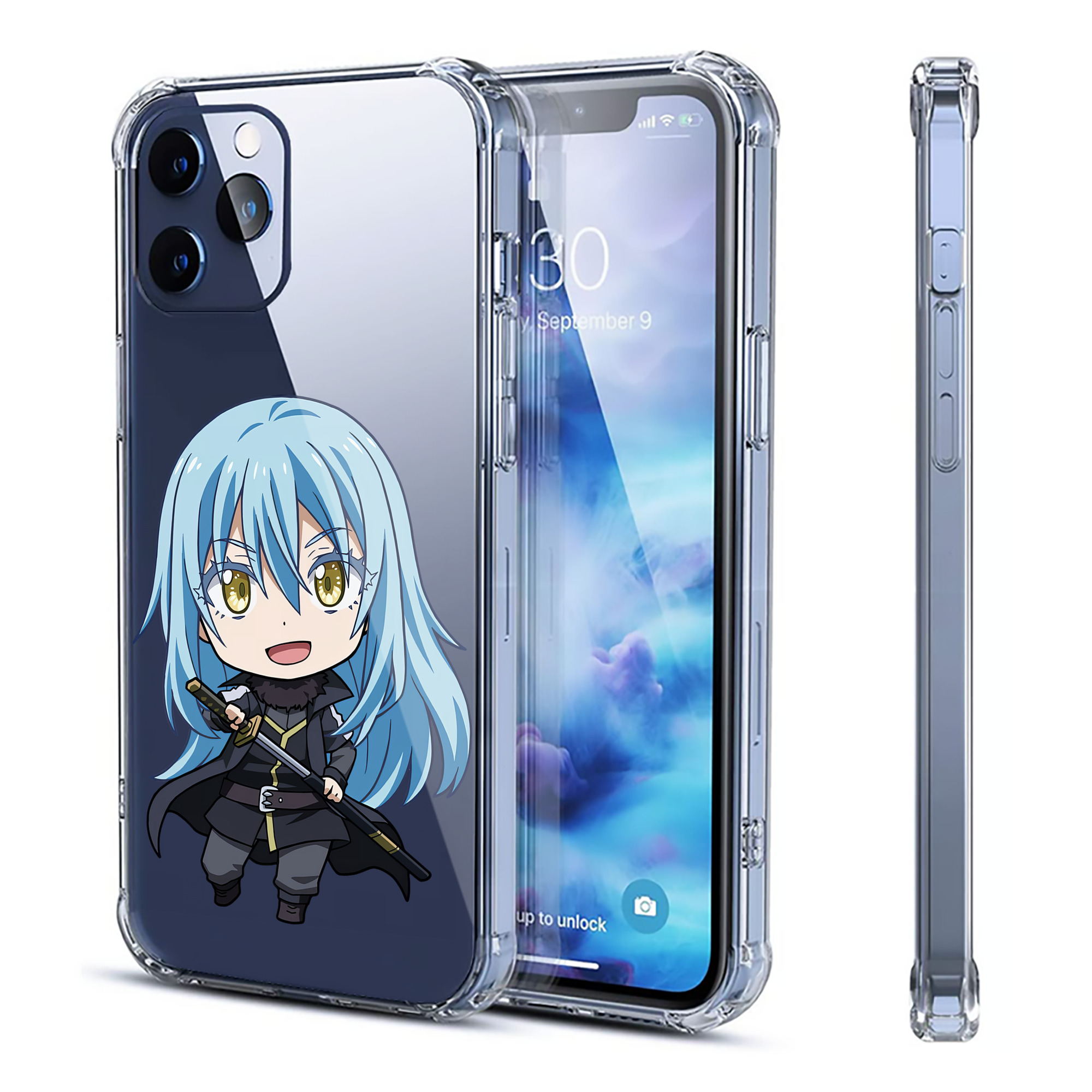 （画像用） 転スラ Regarding Reincarnated to Slime 【iPhone 12シリーズ対応】透明スマホケース（クリアソフトケース）